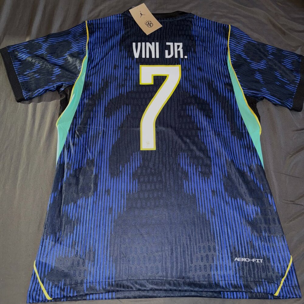 Brazil 2026  #7 VINI JR.  Jordan  Men’s Futbol Shirt NEW SLIM FIT